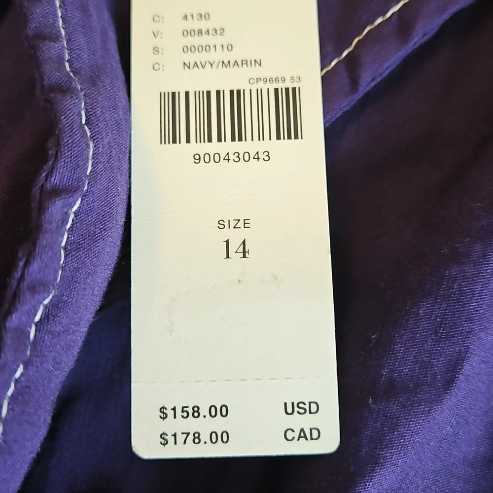 Anthropologie Maeve Strapless Linen Mini Dress Blue Pockets - Picture 6 of 10